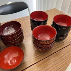 【あげます】【受渡確定済】お椀、グラスセット