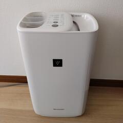 シャープの加湿器 プラズマクラスター搭載 ホワイト HV-J55Wの画像