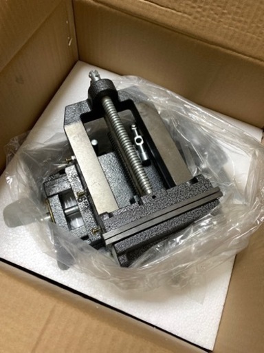 新品⭐️ スライド クロスバイス 150mm 左右 鋳鉄製 スライド式 ドリルプレス万力X