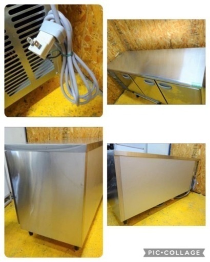 (870-0) フクシマ 業務用 台下冷蔵庫 YRC-180RM1-F 2013年製 3ドア ピラーレス 100V 414L 中古 厨