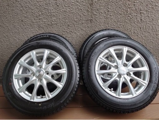 石川県金沢市より スタッドレス4本セット ヨコハマ アイスガード50 18年製 165/70R14 81Q 中古 引取可