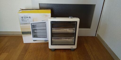 EUPA★ユーパ ★TK-537Q（W）★ 電気ストーブ★ヒーター★動作品