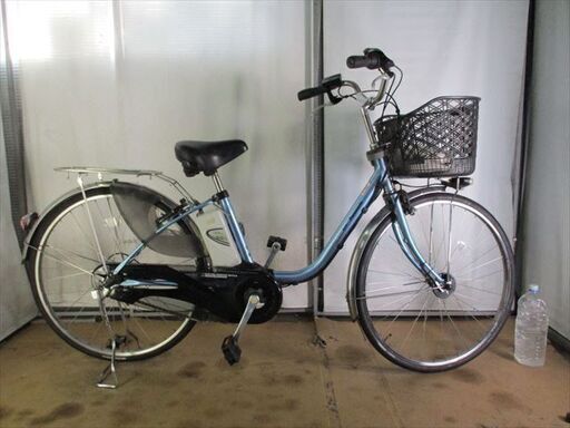 C447★整備済み　中古電動自転車★Panasonic　ビビdx【26インチ　ライトブルー　13.2Ah　】