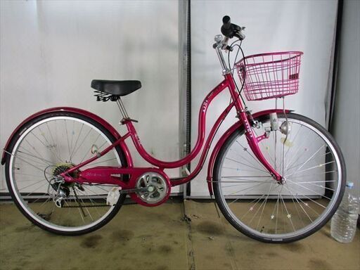 C451★8000円★整備済み 中古子供自転車 【SOGO　メリッサjr ピンク　26インチ 】