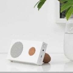 【未使用】ポータブルBluetoothスピーカー　IKEA　ENEBY エネビー　ホワイト15x7.5 cmの画像