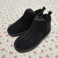 新品 ボアブーツ 黒19cm しまむら