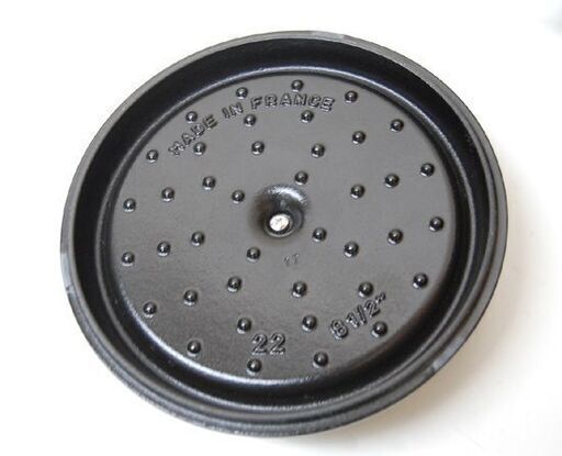 展示品 STAUB ココット 22cm ブラック 鋳物ホーロー鍋 両手鍋 IH対応 フランス製 ストウブ 札幌市 清田区 平岡