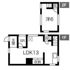 南区　戸建て！　シンプルイズベストな間取り！　高齢の1人暮らしできます！ - 名古屋市