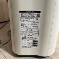SHARP 加湿空気清浄機 KC-F40-Wの画像