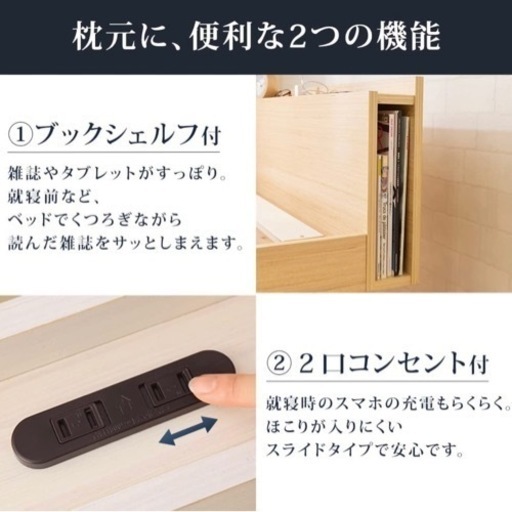 ダブルベット幅140.5cm (マットレス付)