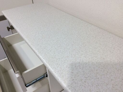 （3/26受渡済）JT6050【NITORI/ニトリ 食器棚 幅120cm】アルミナ2 120CYWH レンジボード レンジ台 キッチ