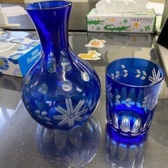 切子　デキャンタ（徳利）グラスセット