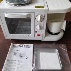 【取引中】１台３役　ホットプレート付オーブントースター兼コーヒー...