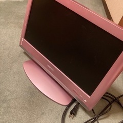 【引取のみ】動作確認済ピンクのREGZAテレビの画像