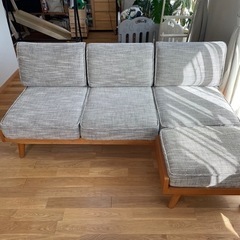 ウニコ unico ALBERO ソファ 3シーター オットマン付き