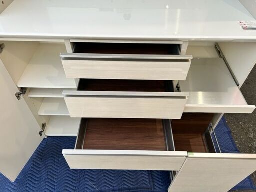 パモウナ　キッチンボード　幅約140cm 　奥行約50cm　 高さ約200㎝■Hettich