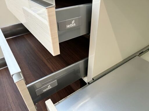 パモウナ　キッチンボード　幅約140cm 　奥行約50cm　 高さ約200㎝■Hettich