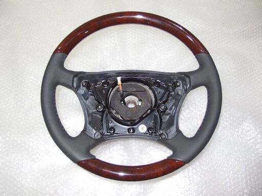 W220メルセデスベンツSクラス純正ウッド＆レザー　コンビステアリング A22046017039C29