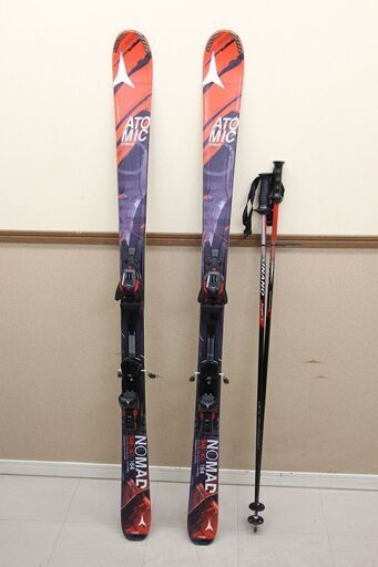 アトミック ATOMIC NOMAD SMOKE 164 スキー板 ビンディング カービングスキー (P1543wY)