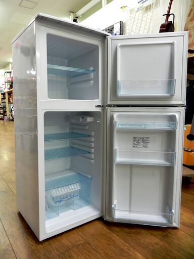 Abitelax/AR-143E/冷蔵庫/138L/2020年製 冷蔵庫 ホワイトストライプ AR-143E-W [138L /2ドア /右開きタイプ