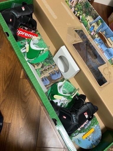 キッズ用 スノボー、バートンの3点セット