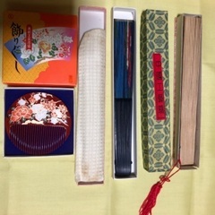 飾りぐしと扇子