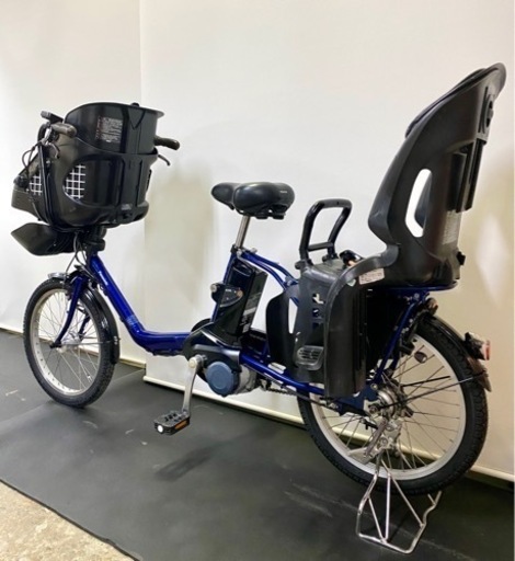 関東全域送料無料 業界最長保証付き パナソニック ギュットミニ 20インチ 3人乗り 大容量 13.2ah 紺色 電動自転車 電動アシスト自転車