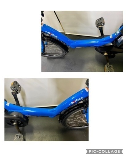 関東全域送料無料 業界最長保証付き ヤマハ パスキスミニ 20インチ 3人乗り 8.7ah 新型アシスト パワフル 青色 電動自転車 電動アシスト自転車