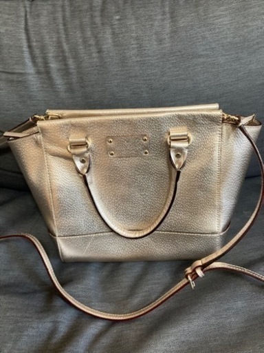 ケイトスペード　ローズゴールド　ハンドバッグ　ショルダー付き