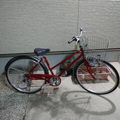 自転車 26インチ 外装6段 LEDヘッドライト