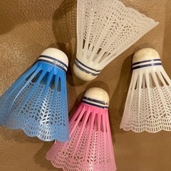 バトミントンの羽の画像