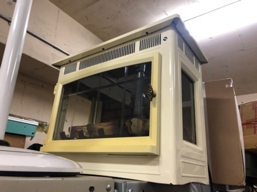暖炉型ファンヒーター Power Heat DFI-5010-04 パワーヒート 電機温風機 リモコン付き ホワイト