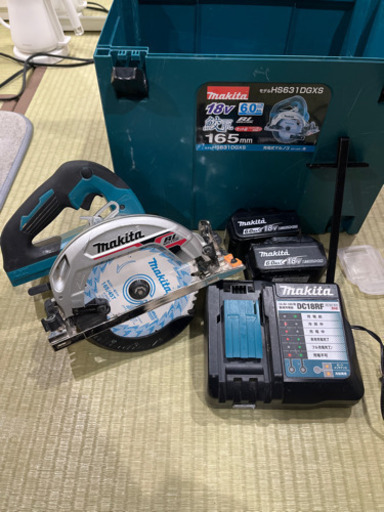 美品 マキタ18V165mm充電式マルノコ HS631DGXS バッテリー✖️2