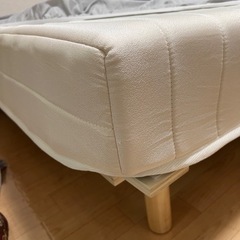 【受付終了】マットレス付きすのこベッド セミダブルサイズの画像