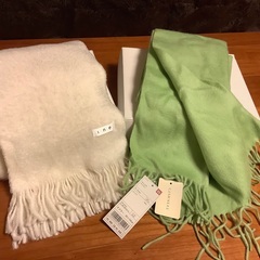 決まりました【未使用、美品】マフラー2点セット