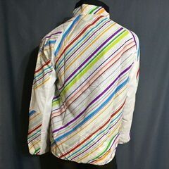 A03-04 新品 UMBRO アンブロ 人気の定番商品 ウインドジャケット ウインドブレーカー上 春夏秋 UCS4140 ホワイト Lサイズの画像