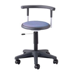 B656【定価25515円⇒15400円】マイスコクランケチェア(背付) MY-N3520(キャスタータイプ) ブルー クランケチェア イス(患者用) 患者用イス