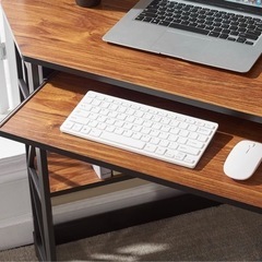 新品未使用　パソコンデスク コーナーデスク 三角 ゲーミングデスク コンパクトデスク キーボードトレイ付き