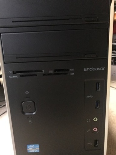 高速ハイエンドパソコン　Office365(Word/Excel/パワポ)付き　i7 3.4GHz x 8スレッド　メモリ　SSD　5画面出力グラボ　エプソン　エンデバー　MR7000E