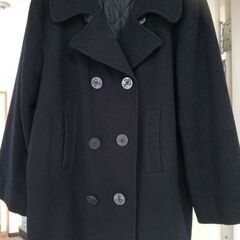 お値下げしました。中高生　制服ピーコート　紺色