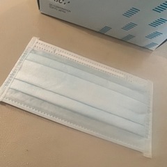 マスク50枚入り(残り40枚程)ブルーの画像