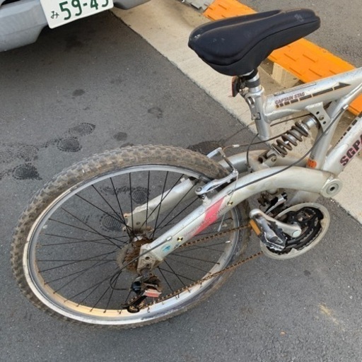 とても丈夫にできている自転車、