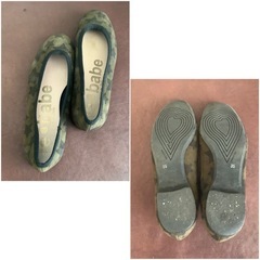 le babe【22㎝位】ローヒールパンプス☆クリーニングお手入れ済の画像