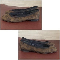 le babe【22㎝位】ローヒールパンプス☆クリーニングお手入れ済の画像