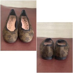 le babe【22㎝位】ローヒールパンプス☆クリーニングお手入れ済の画像