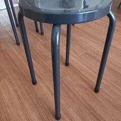 スチールスツール3脚  