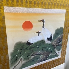 鶴の日本画の掛け軸…和風のお部屋に