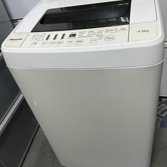 設置無料、配送可能、美品中古Hisense 4.5kg 洗濯機【HW-T45C】
