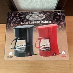 【✨新品、未開封✨】ドリップタイム　ガラスコーヒーメーカー（レッド）の画像