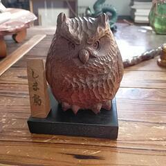 木製フクロウ